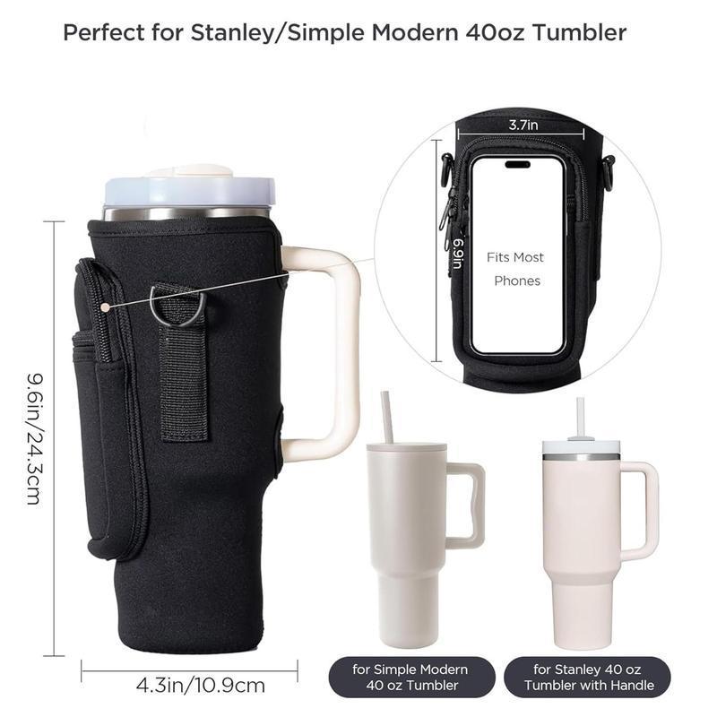 Water Bottle Holder without Bottle, Water Bottle Storage Bag with Lanyard, Portable Water Bottle Carrier Bag, Drinkware Accessories for Outdoor Sports