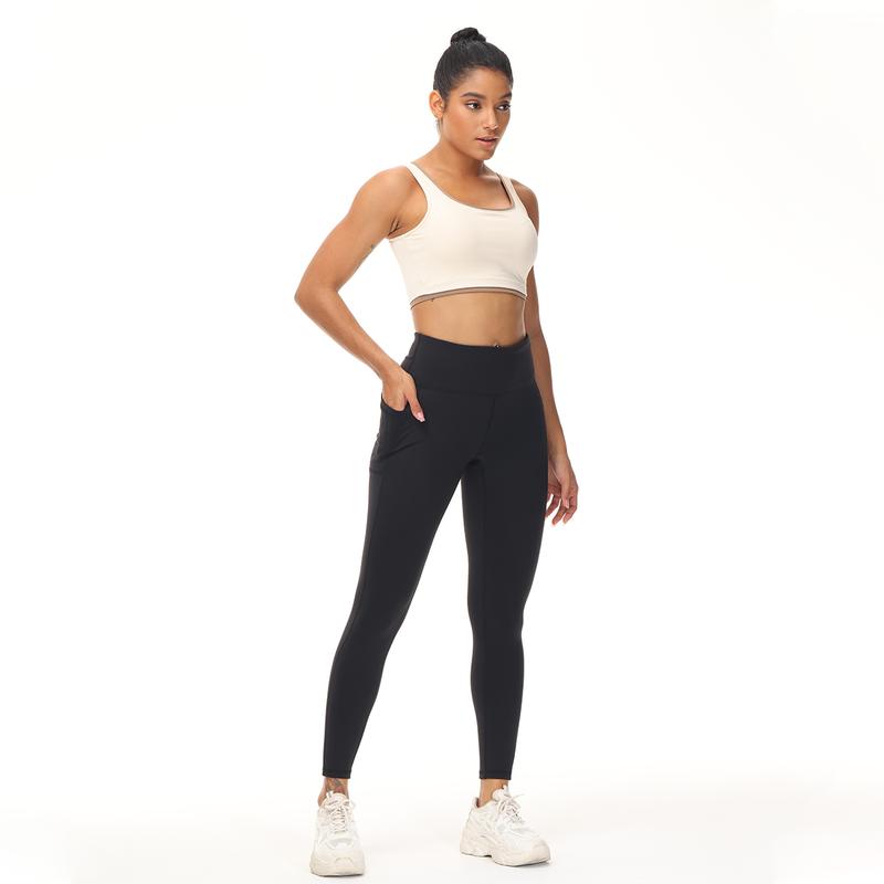 High Waisted Leggings for Women - No See Through Tummy Control Cycling Workout Yoga Pants with Pockets