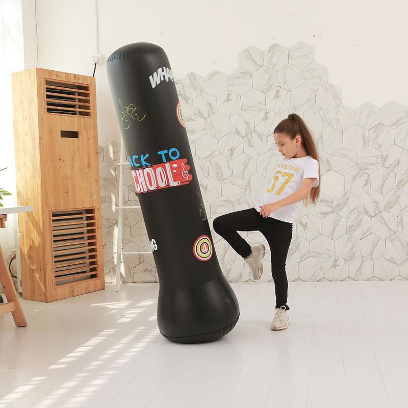 Inflatable Boxing Bag for Christmas Gift, Punching Bag with Pump, Boxing Column for Christmas, Boxing Training Equipment for Home Gym Workout, Birthday Gift