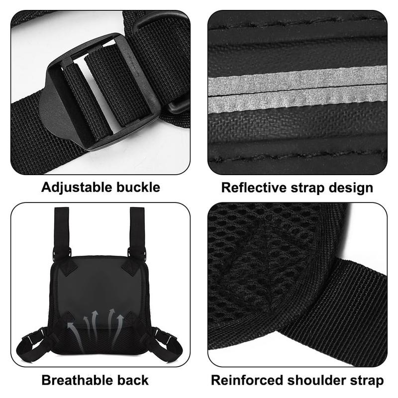 Adjustable Zipper Multi-functional Chest Bag, Portable Outdoor Running Cycling Training Sports Bag, Sports & Outdoor Accessories