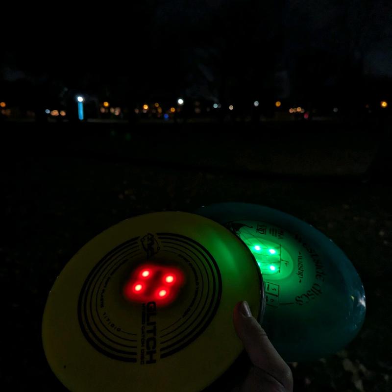 Impact resistant disc golf LED light