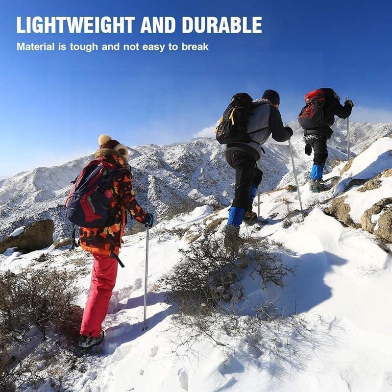 High - hardness alloy steel, collapsible, portable, hiking stick Durable Trekking Retractable Durable Black Trekking Poles for Balance