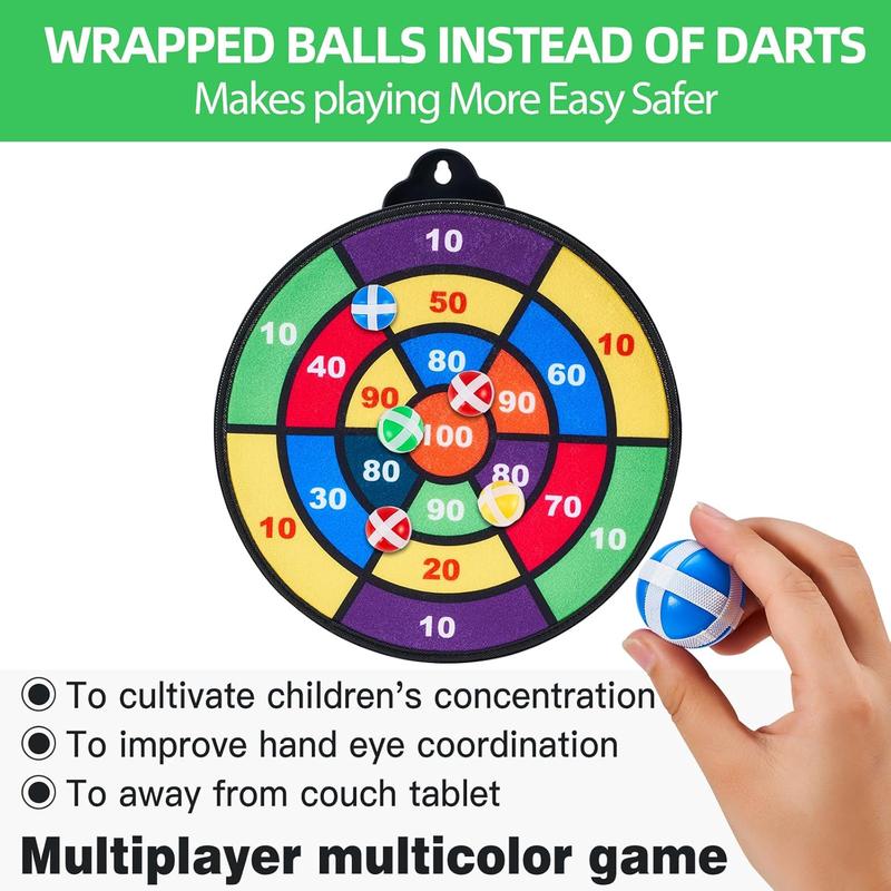 Magnetic Dart Board for Kids-12Magnetic Dart Sticky Balls or 2 Toy Gun+40 Foam Dart.Indoor Outdoor Kids Games and Party Games,Christmas Birthday Gifts Toys for 3-12 Year Old Boys moopok