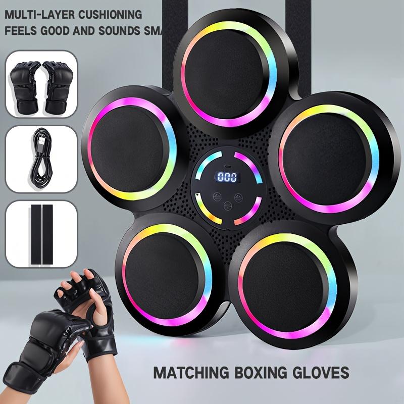 Intelligent Music Boxing Machine, Wall Mounted Boxing Machine, Height Adjustable, LED Intelligent Counting, 9 Modes For Speed Adjustment, 984.25 Inch Wireless Mobile Music Connection, With Boxing Gloves, Sports Music Boxing Trainer