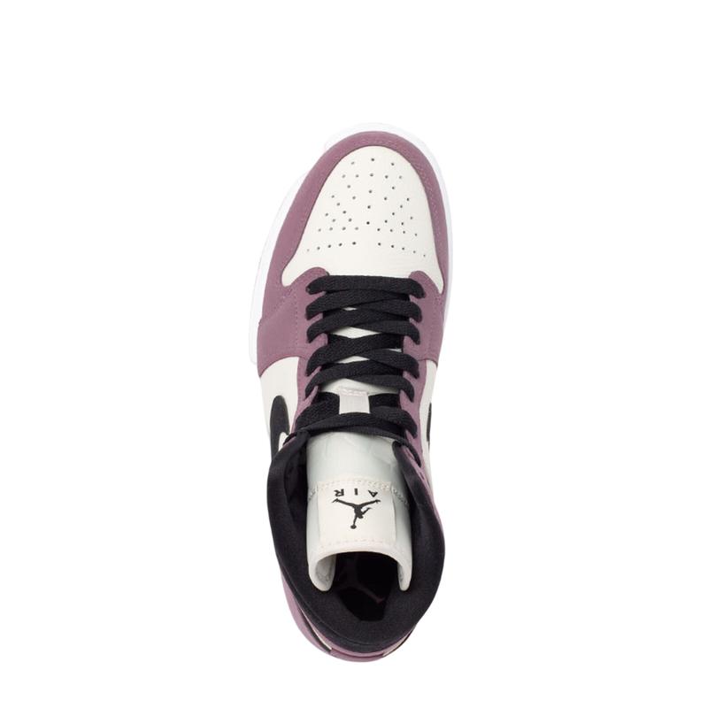 Women's Jordan 1 Mid SE Light Mulberry Black (DC7267 500)