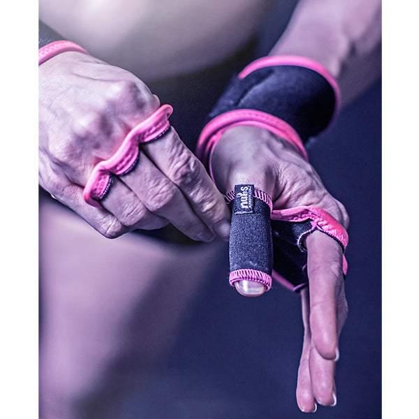 JerkFit Nubs Thumb and Finger Sleeves (Pair) - Prevent Calluses, Blisters, Tears & Make Thumbs Happy - Use for Olympic Weightlifting, Powerlifting, Gymnastics, Workouts - Unbeatable Comfort - Latex Free, Reusable, Washable  - Size S-L