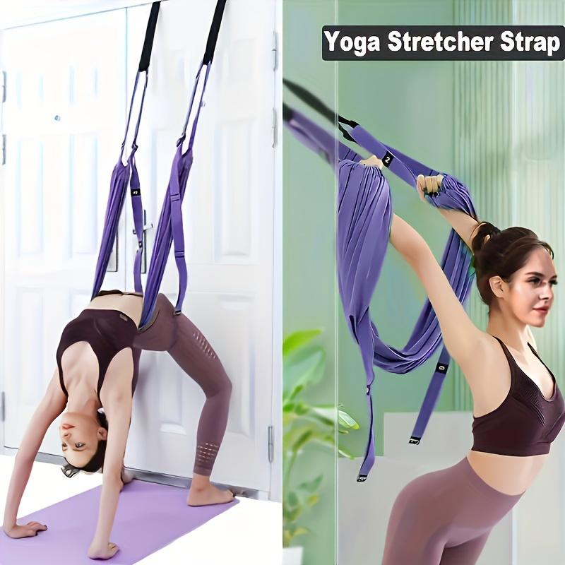 1 One Adjustable Yoga Straps, with 4 Straps, Suitable for Aerial Yoga, Pilates and Fitness Swing-Improve Flexibility and Strengthen Core Muscles.