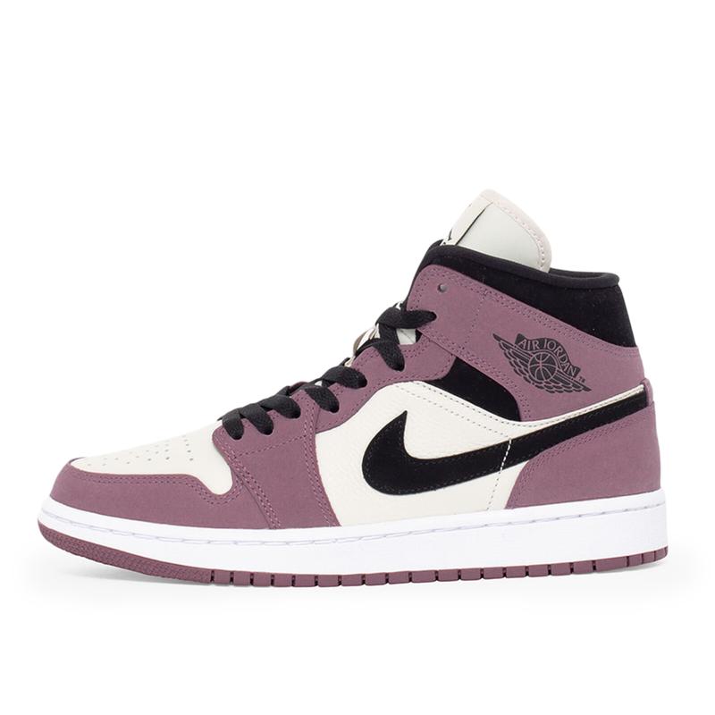 Women's Jordan 1 Mid SE Light Mulberry Black (DC7267 500)