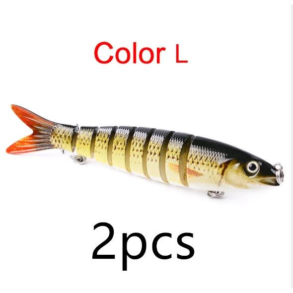 Pike Fishing Lures Artificial Multi Jointed Sections Hard Bait Trolling Pike Carp Fishing Tools