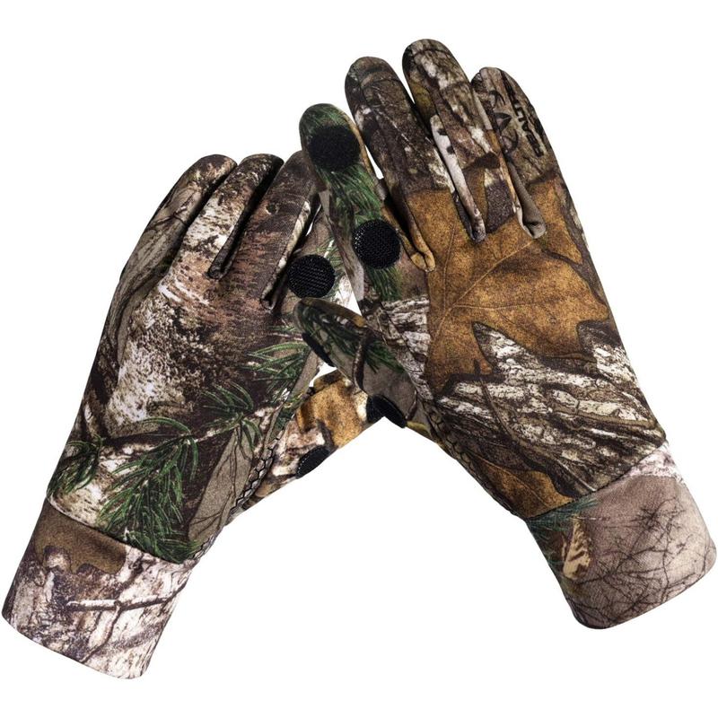 EAmber Camouflage Hunting Gloves Full Finger Fingerless Gloves Pro Anti-Slip Camo Glove Archery Accessories Hunting Outdoors