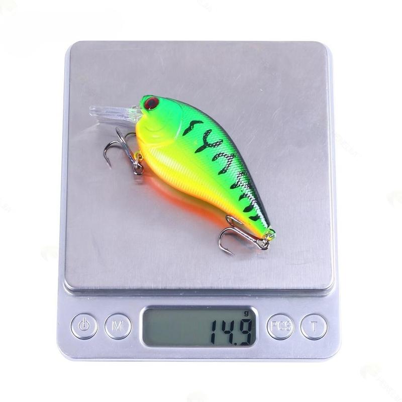 Artificial Fishing Lure, 6 Counts Shallow Diving Crankbait Lures, High-quality Artificial Wobbler Hard Baits for Catching More Bass & Pike