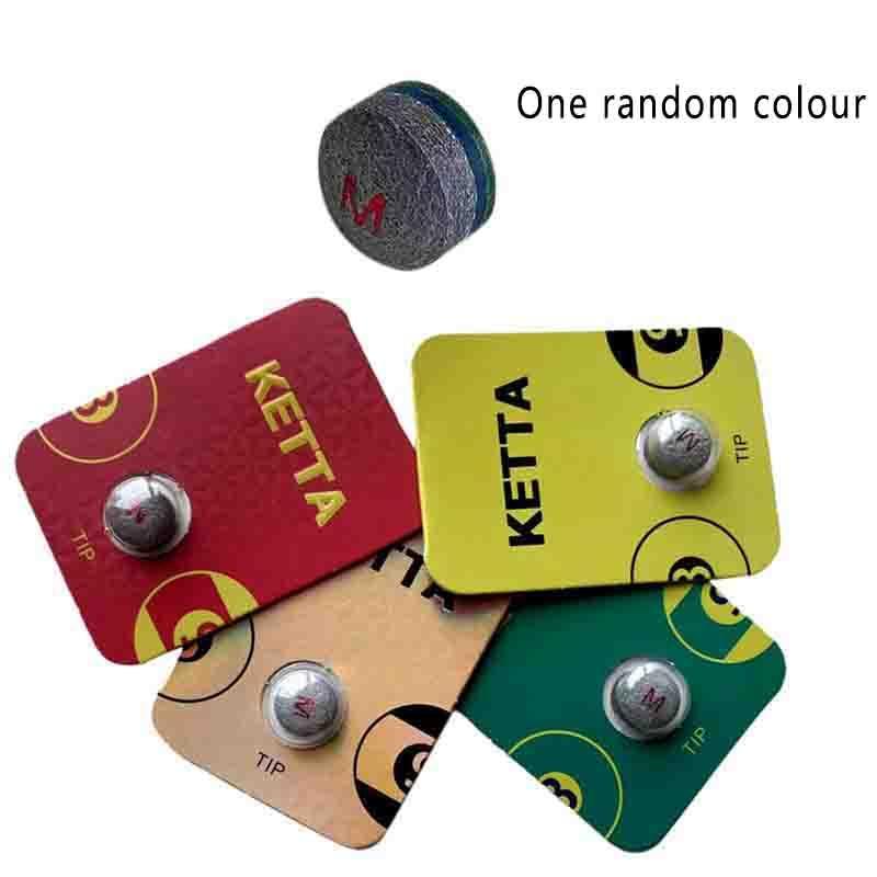 Random Color Billiard Cue Head, 1 Count Billiard Cue Head with Gasket, Snooker Leather Head, Small Head Accessories Supplies