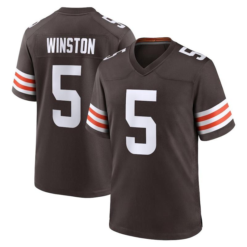 (Full Print  Logo)  Men's Jameis Winston #5 Jersey Shirt, Winston Jersey, USA Football Team Jersey Shirt, America Football Jersey, Football Uniform, Football Lover Jersey, Jersey For Football Fans, Summer Got, Sport Fan Outfit, Gift For Men