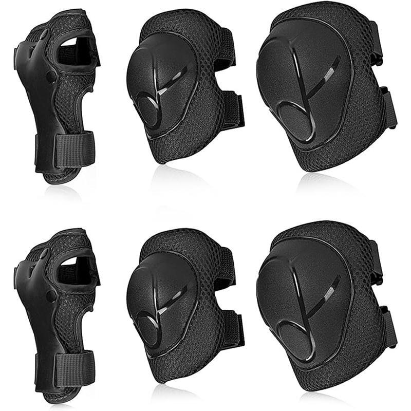 Protective Gear Set Knee Pads Elbow Pads Wrist Guards 3 in 1 for Skating Cycling Bike Rollerblading Scooter Hoverboard