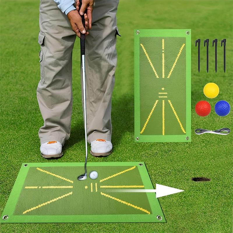 Golf Training Mat, 1 Count Golf Swing Practice Pad, Swing Detection Batting Mat, Indoor Outdoor Golf Training Equipment