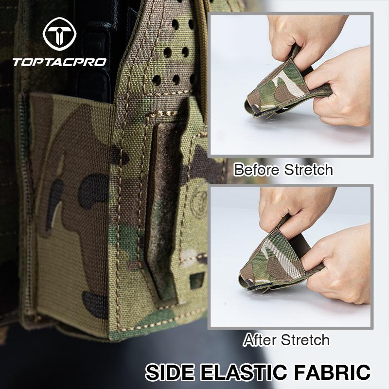 TOPTACPRO Tactica Mini Radio Pouch MOLLE Mag Pouch Walkie-talkie Holder 8524