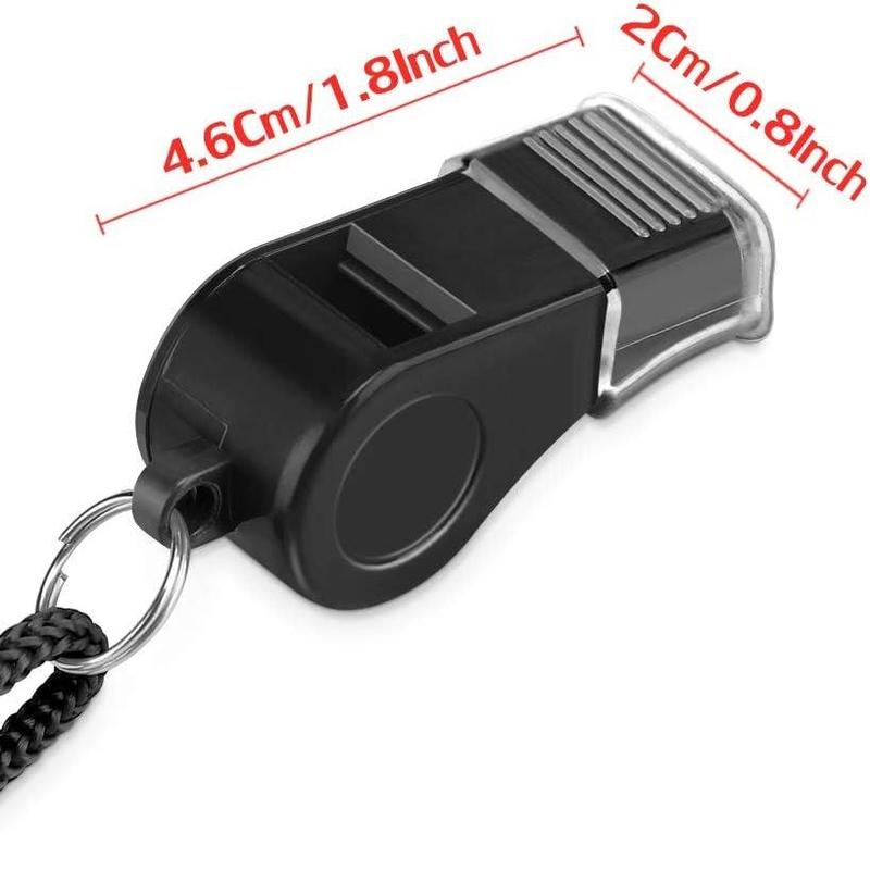 Portable Whistle, 2 Counts Loud Crisp Sound Whistle, Sports Whistle with Lanyard, Ideal for Coaches, Referees, and Officials, Basketball Game