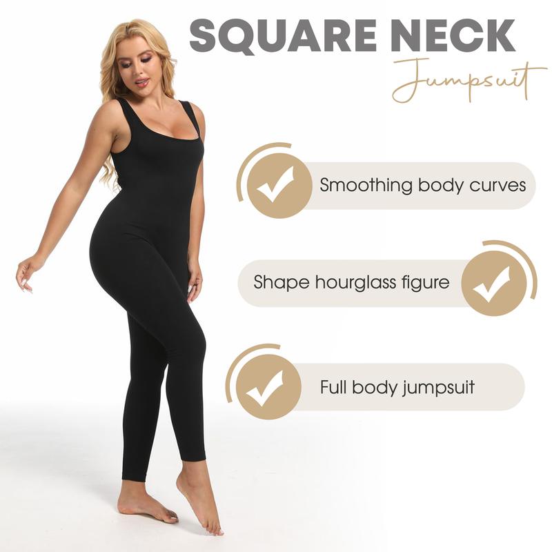 Soo Slick Sleeveless Scrunch Butt Yoga Jumpsuit: Backless, tummy control design with a stylish flared fit. Perfect for workouts and casual outings!