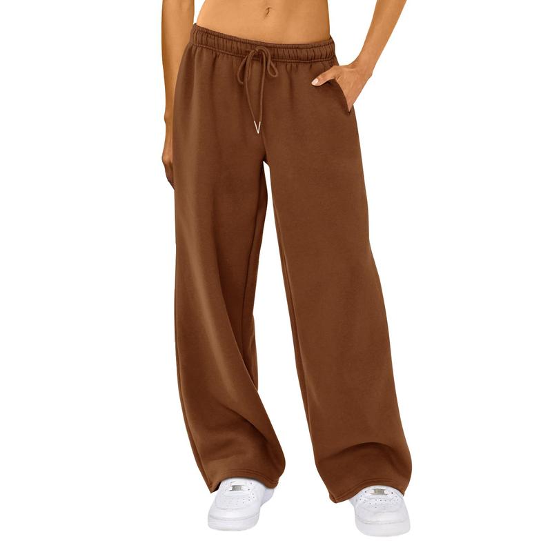 Wide Leg Sweatpants for Women Elastic High Waisted Baggy Sweat Pants Teen Girls Oversized Straight Leg Sweatpants