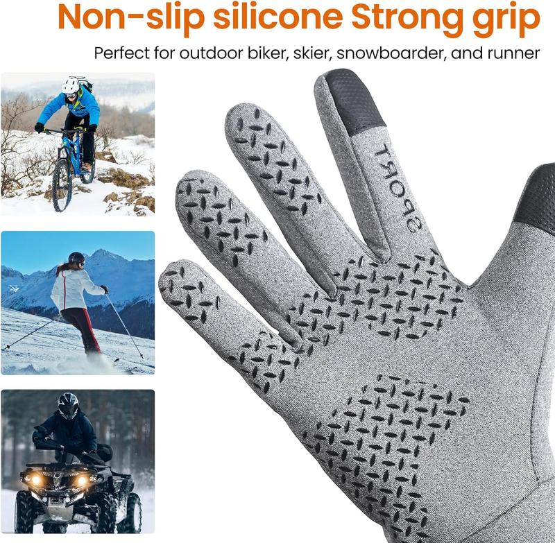 Men's and Women's Winter Windproof  Warm Touch Screen Gloves for Fitness Running Cycling