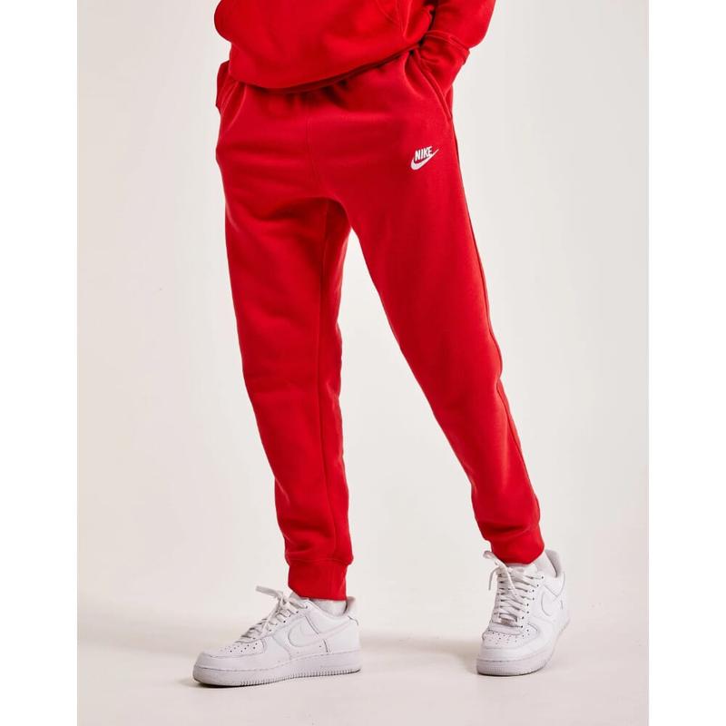 Nike Club Fleece Joggers Red White  BV2671-657 Men's