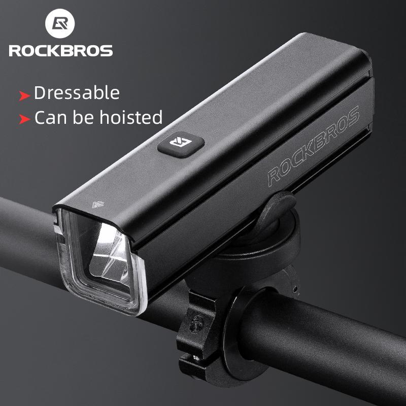 ROCKBROS Bike Light 1000 Lumens USB Rechargeable Bike Headlight Led IPX6 Waterproof Bike Front Light 5 Modes Aluminum Alloy Super Bright Bike Light for Night Riding