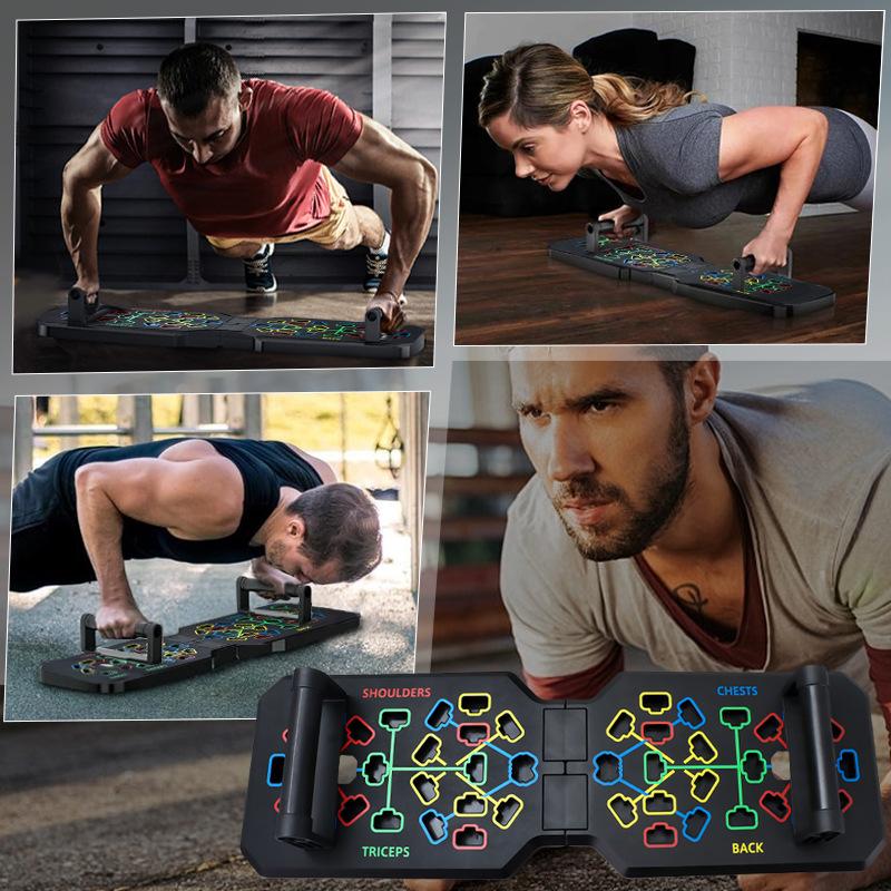 Multi-Functional Portable Foldable Push Up Board - Ergonomic Workout Equipment for Home Gym, Strength Training, and Body Toning - Ideal for Men and Women, Space-Saving Design, Easy to Assemble and Store