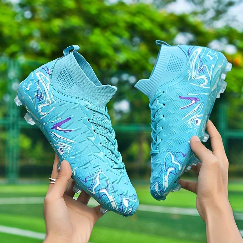 Professional Soccer Shoes-Four Seasons Universal, Breathable Fabric and Rubber Shoes with Soccer Shoes, Suitable for Training and Outdoor Sports