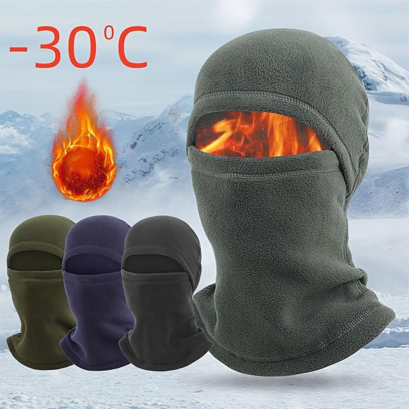 Polar Fleece Balaclava Face Mask - Soft, Warm, Windproof, Coldproof, Multifunctional, Casual, Monochrome, Hooded Neck Gaiter for Autumn and Winter Riding, Head Cover with Ultimate Protection