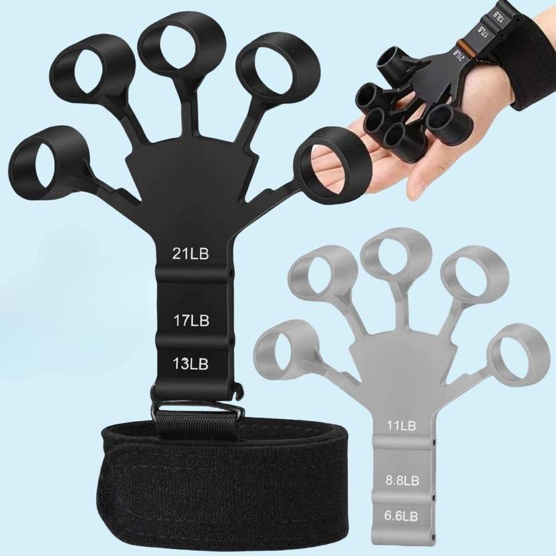 Thanksgiving Special Deal: Hand Grip Strengthener Set, 2-Pack Adjustable Finger Exerciser & Stretcher for Strength Training, Rehab & Anxiety Relief – Portable Home Gym Tool, Perfect Fall Gift for Men