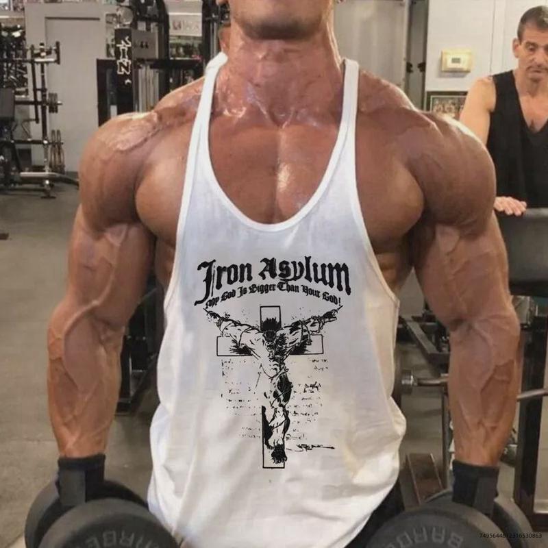 Men's Gym Muscle Shirt Tank Tops Stringers Workout Sleeveless Bodybuilding Vest