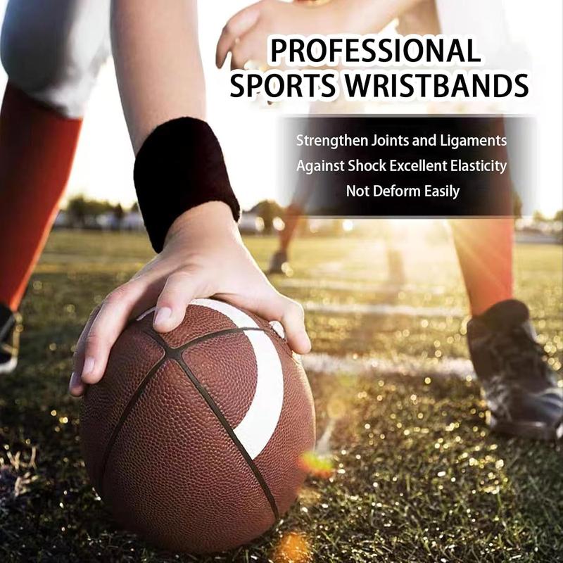 Wristbands Sweatbands for Men & Women, Breathable Tennis Wrist Bands Absorbent  Band Multiuse Wristband for Basketball, Running, Gym, Working Out