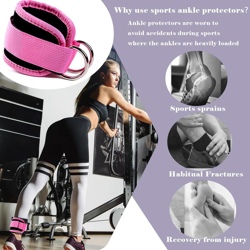 Ankle Resistance Bands with Cuffs, Keychain,Glutes Workout Equipment,Ankle Bands for Working Out, Butt Exercise for Women Legs and Glutes