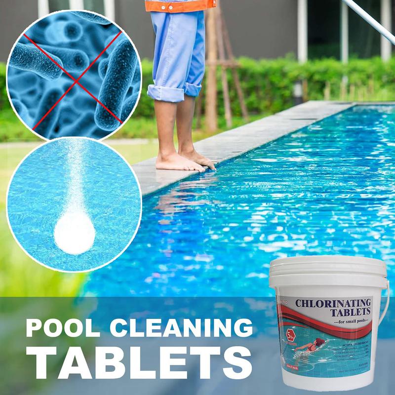 25LBS Alicacho 3'' Swimming Pool Chlorine Tablets, 90% Stabilized Available Chlorine Tabs for Pool, Hot Tubs, Spa(25 lbs, 55 tablets)