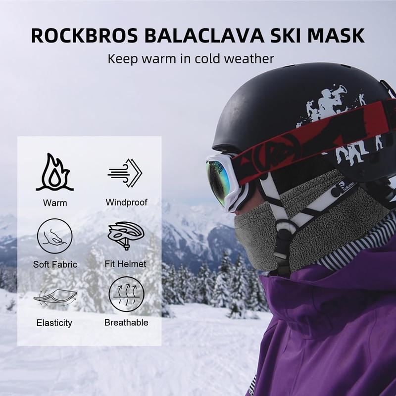 Men's cold weather balaclava, ski mask, windproof warm winter scarf mask, women's cycling neck warmer hood