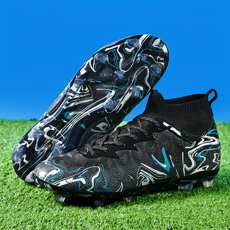 Professional Soccer Shoes-Four Seasons Universal, Breathable Fabric and Rubber Shoes with Soccer Shoes, Suitable for Training and Outdoor Sports