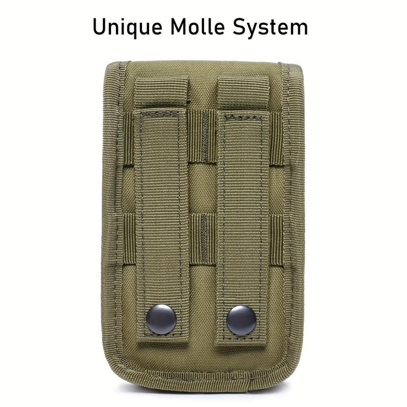 Tactical Waist Bag, 1 Count Molle Phone Bag, EDC Phone Holder, Smartphone Case Storage Bag with Molle Keychain, Sports Storage Bag for Outdoor