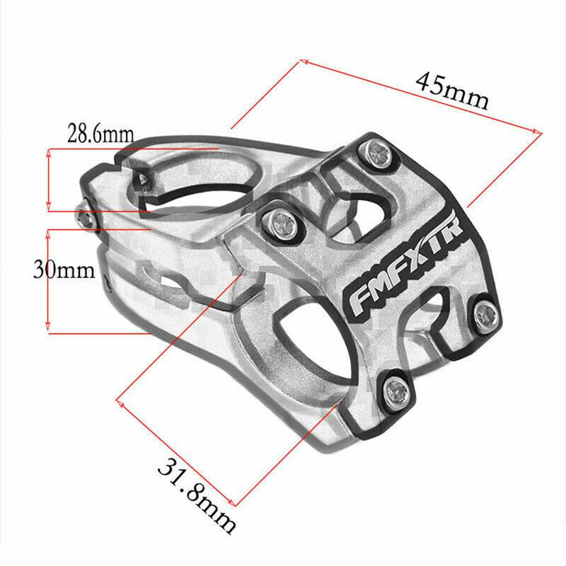 Bike Stem 31.8 45mm Bike Handlebar Stem 31.8mm Short Handlebar Stem Mountain Bike Stem for Bicycle MTB Road Bike Cycling BMX