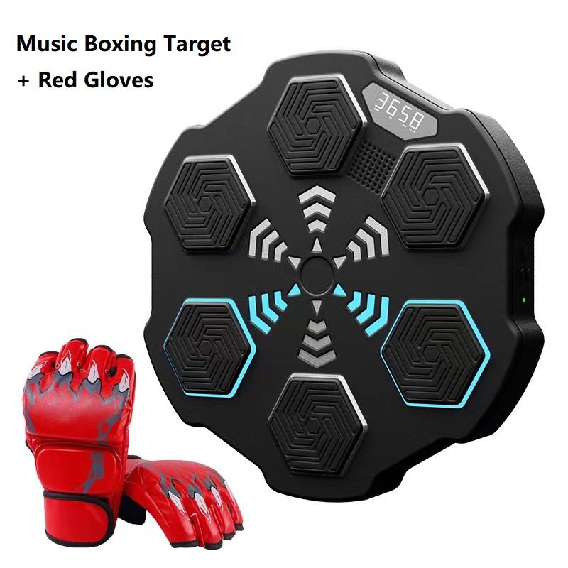 Eulique Sports Smart Music Boxing Target Pad Fitness Equipment Smart Phone Bluetooth Connection Light Up For Adult Home Gym Bodybuilding Workout