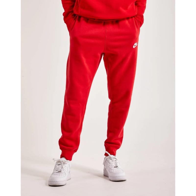 Nike Club Fleece Joggers Red White  BV2671-657 Men's