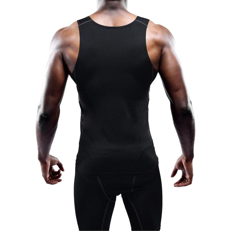 Men's 3 Pack Athletic Compression Under Base Layer Sport Tank Top