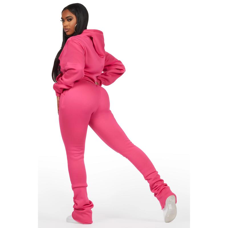 Tanesha Hot Pink Super Stacked Trackset