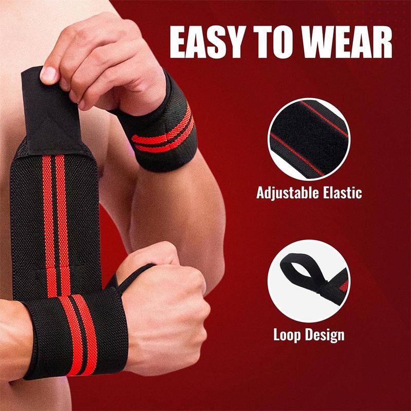 Sports Wristbands, 1 Pair Professional Wristbands for Weightlifting and Gym Training, Sports Wristband for Men & Women