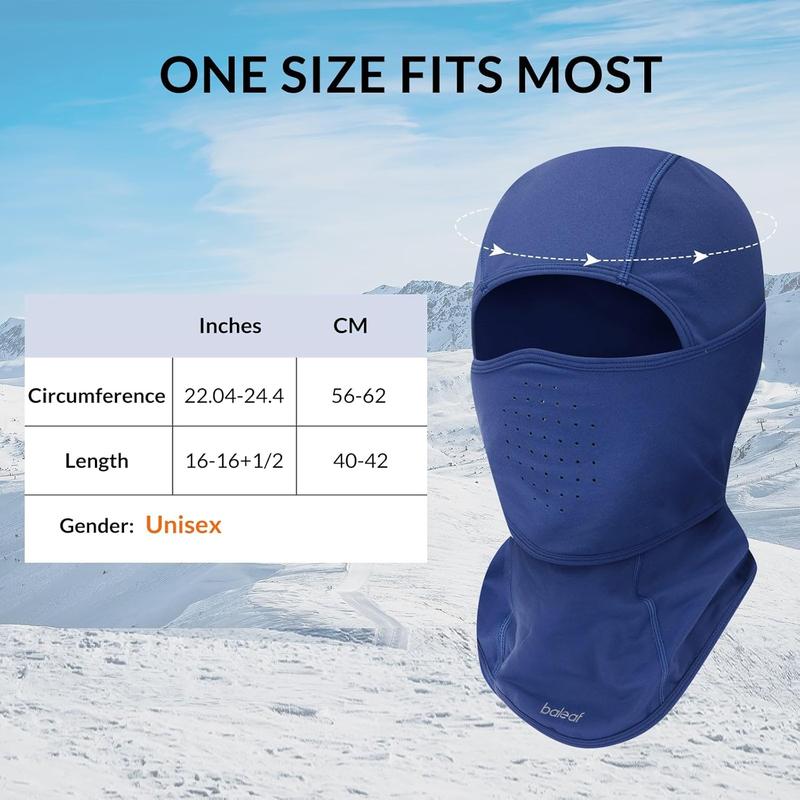 BALEAF Balaclava Ski Mask Winter Water Resistant Face Mask for Men Women Cold Weather Gear Skiing Snowboarding Neck Gaiter