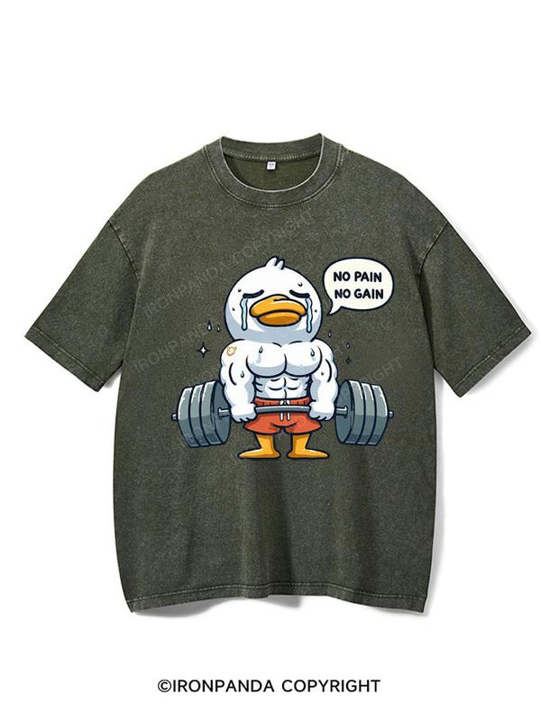 No Pain No Gain Duck Gym Shirt, Gym T-Shirt, Fitness T-Shirt, Gift For Gymer