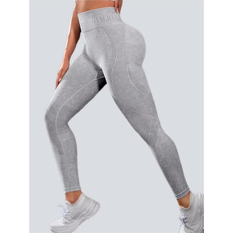 Women's Solid High Waist Sports Leggings, Sporty High Stretch Leggings, Ladies Sportswear, Yoga Pants, Workout Leggings, Gym Outfits for Women, Fall Outfits 2024, Womenswear, Fall Clothes 02