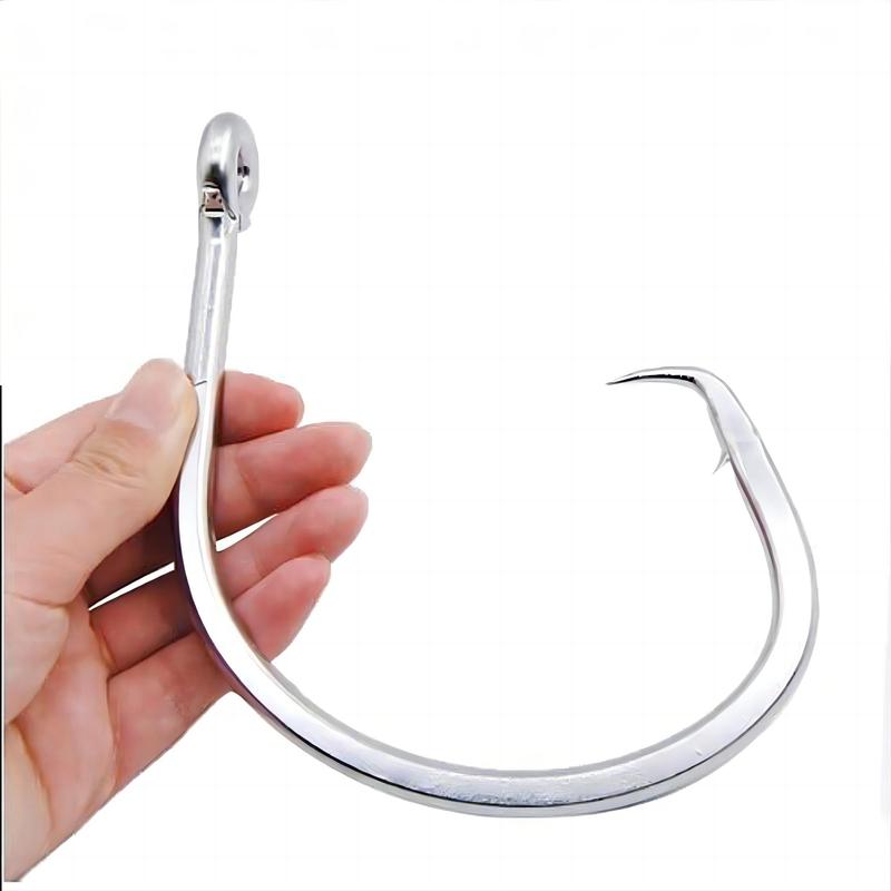 Stainless Steel Fishing Hook, Super Giant Fishing Hook, Big Game Saltwater Hook,  Fishing Lures  Fishing Equipment  Professional Outdoor Fishing Accessories