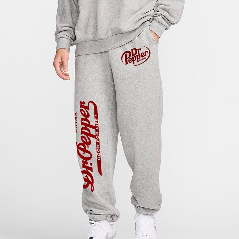 Dr Pepper Sweatpants, Pepper Love Sweatpants, Dr.Pepper Love, Unisex Y2K Trendy Soda Dr Pepper Sweatpants for Outdoor Activities and Sports, Baggy Pants Suitable for Men Women, Classic Fit All, Unisex Joggers, Trend Joggers, No Pockets