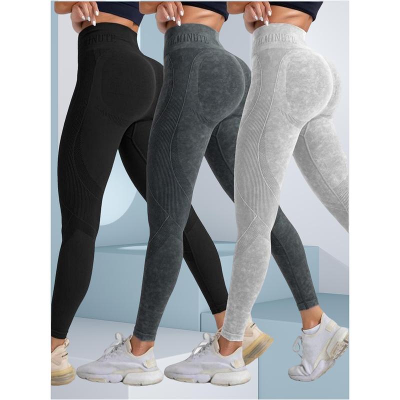 Women's Solid High Waist Sports Leggings, Sporty High Stretch Leggings, Ladies Sportswear, Yoga Pants, Workout Leggings, Gym Outfits for Women, Fall Outfits 2024, Womenswear, Fall Clothes 02