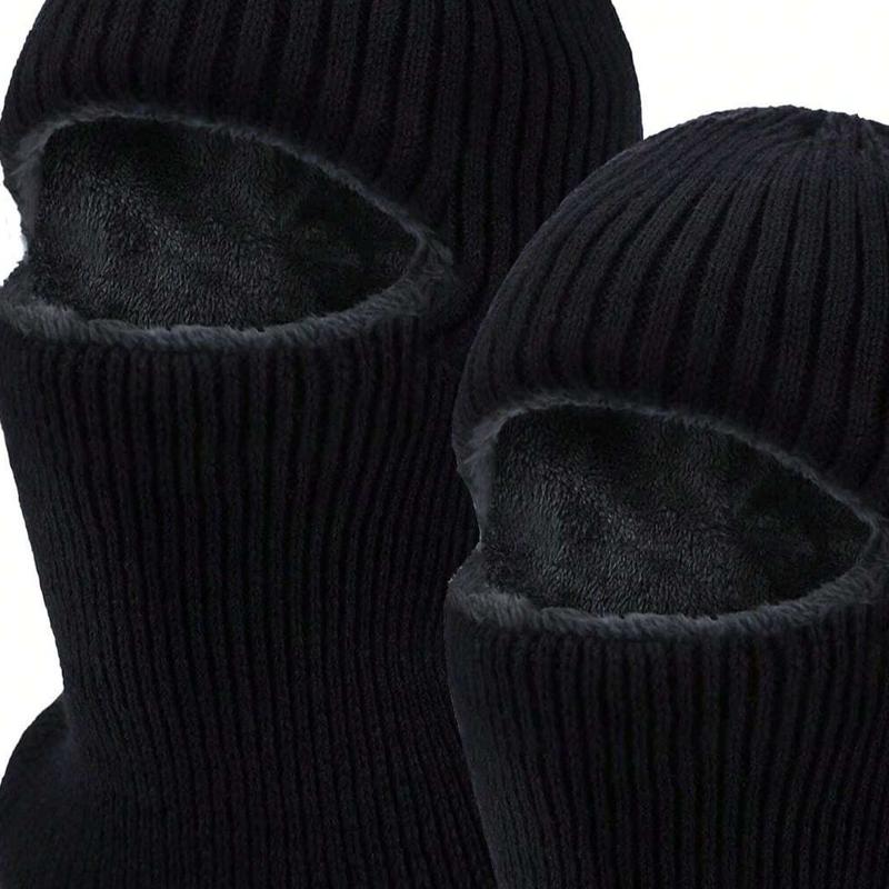 Ski Mask For Men Winter Knitted Windproof Neck Full Face Mask Balaclava Hats 1 Hole Ski Mask Fleece For Men Women Winter Favors Face Scarf Winter